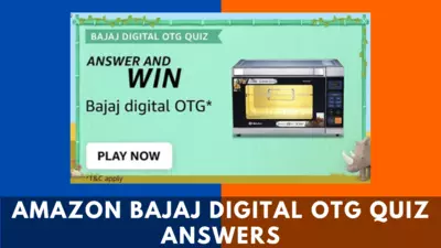 Amazon Bajaj Digital OTG Quiz Answers