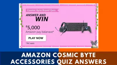 Amazon Cosmic Byte Accessories Quiz Answers