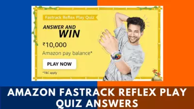 Amazon Fastrack Reflex Play Quiz Answers Today