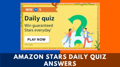 Amazon Stars Daily Quiz Answers