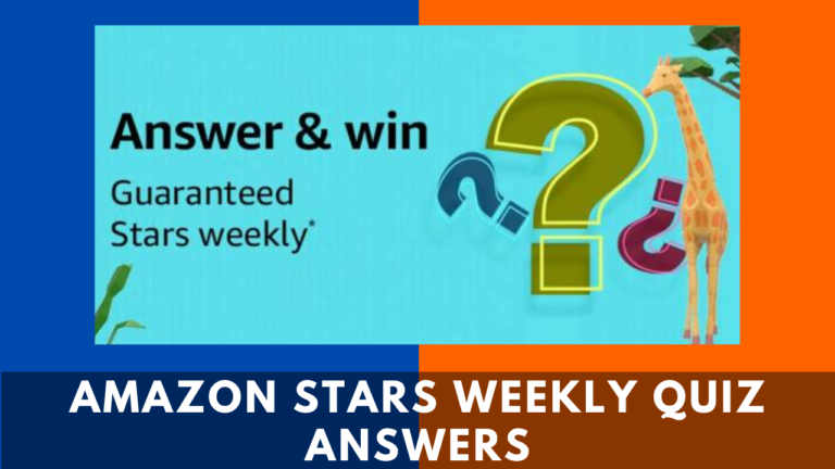 Amazon Stars Weekly Quiz Answers